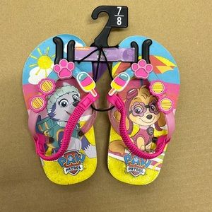 New with tags Paw Patrol flip flops